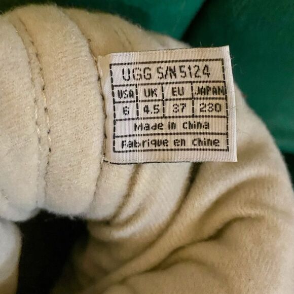 UGG Suburb Crochet Size 6 Suede Sweater Lined Boots - Picture 10 of 16